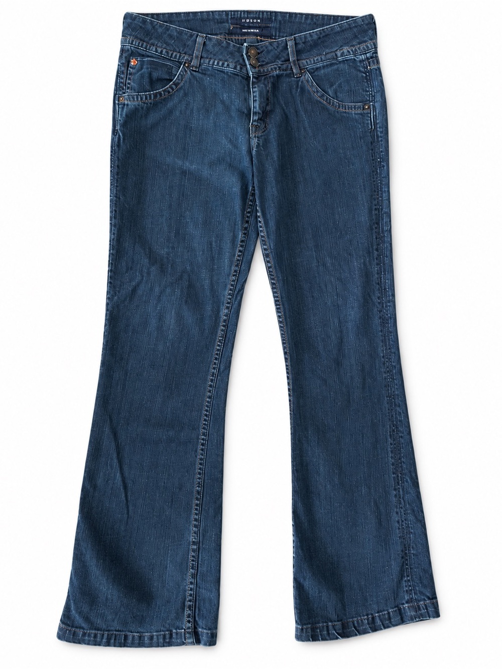 Hudson Signature Bootcut Jeans Size 31 Dark Wash Y2K Flap Pocket Stretch